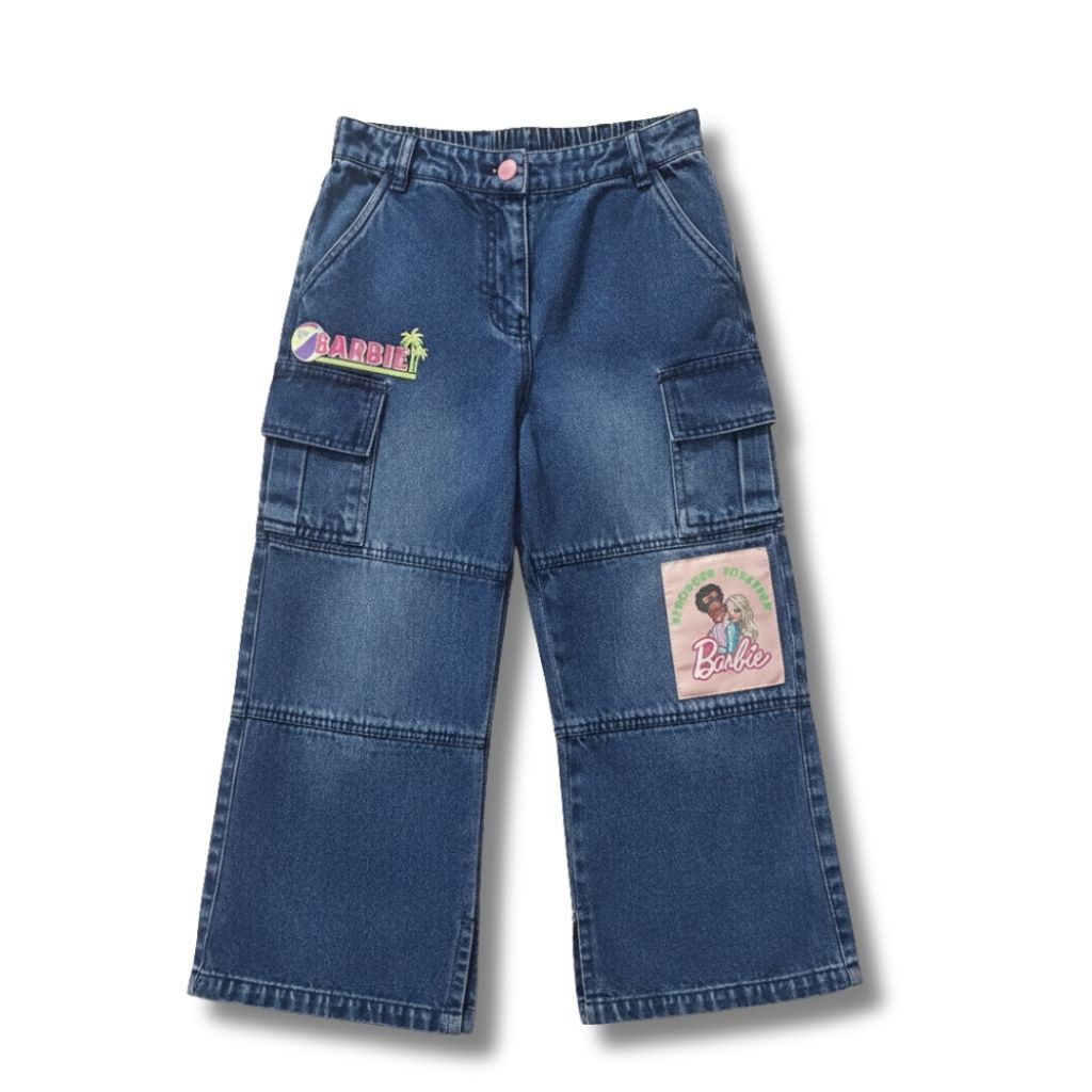 Dark Blue Barbie Cargo Jeans BAP600