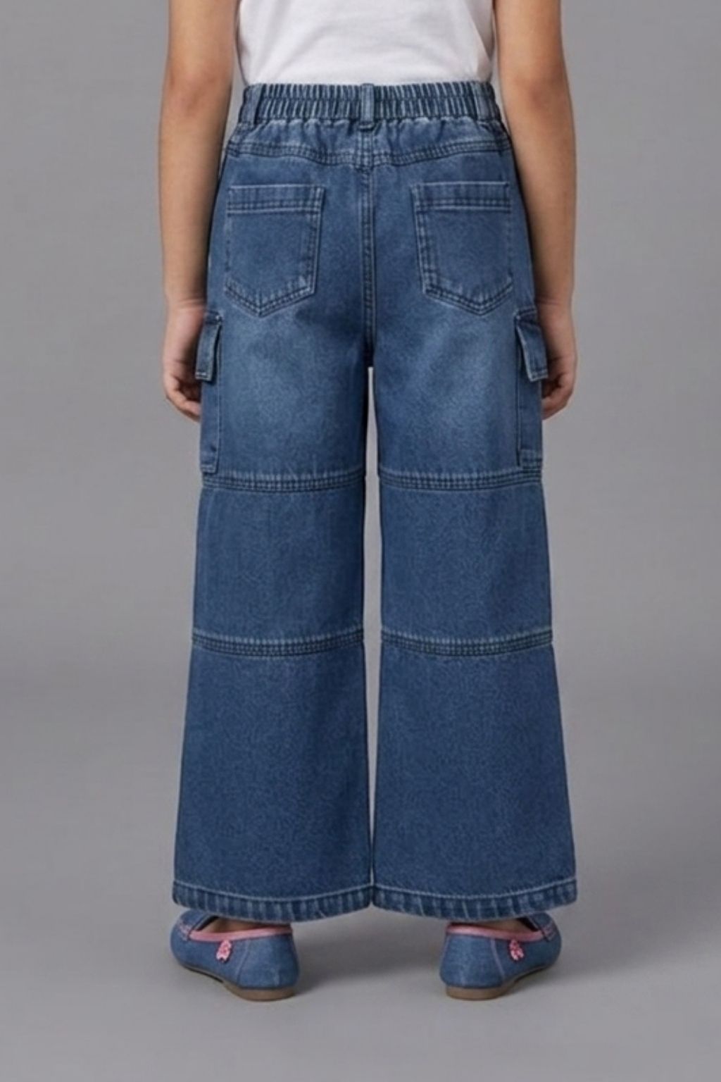 Dark Blue Barbie Cargo Jeans BAP600