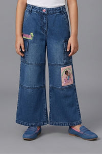 Dark Blue Barbie Cargo Jeans BAP600