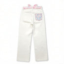 Barbie White Jeans with Pink Belt BAP601