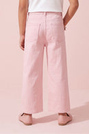 Barbie Pink Rhinestone Embellished Wide Leg Jeans BAP647
