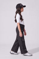 Barbie Embroidered Washed Black Wide-Leg Jeans BAP662