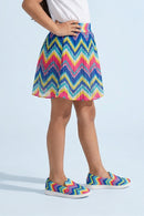 Barbie Zigzag Pleated Skirt BAS702