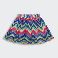 Tiny Girl Zigzag Pleated Skirt for Girls | Trendy Party Kidswear