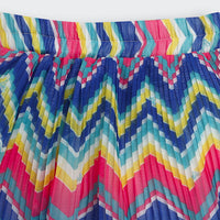 Tiny Girl Zigzag Pleated Skirt for Girls | Trendy Party Kidswear