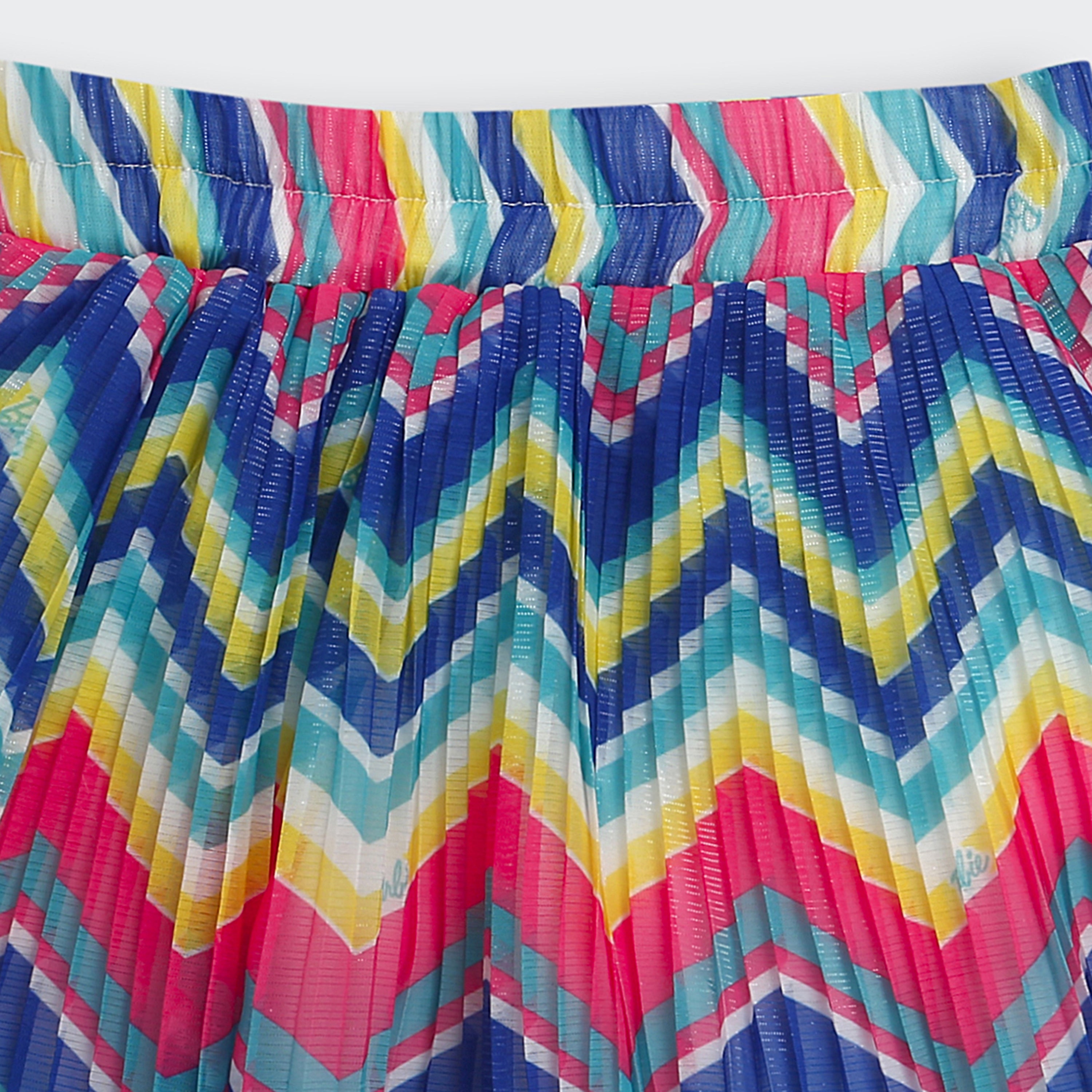 Tiny Girl Zigzag Pleated Skirt for Girls | Trendy Party Kidswear