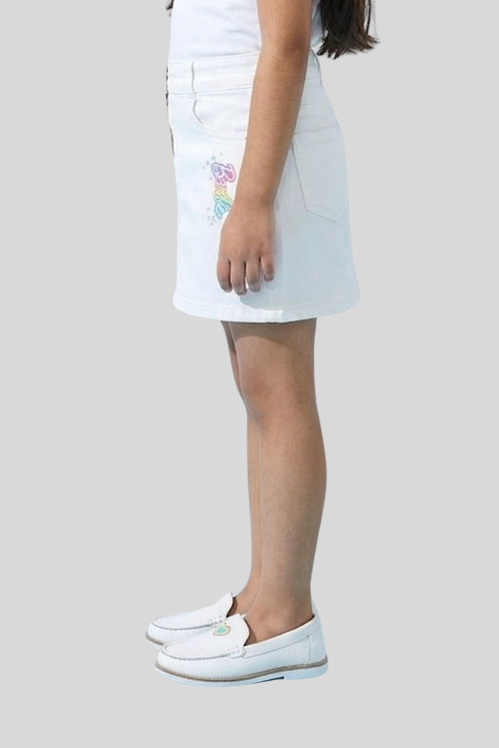 Barbie Girls Off-White Denim Skirt BAS703