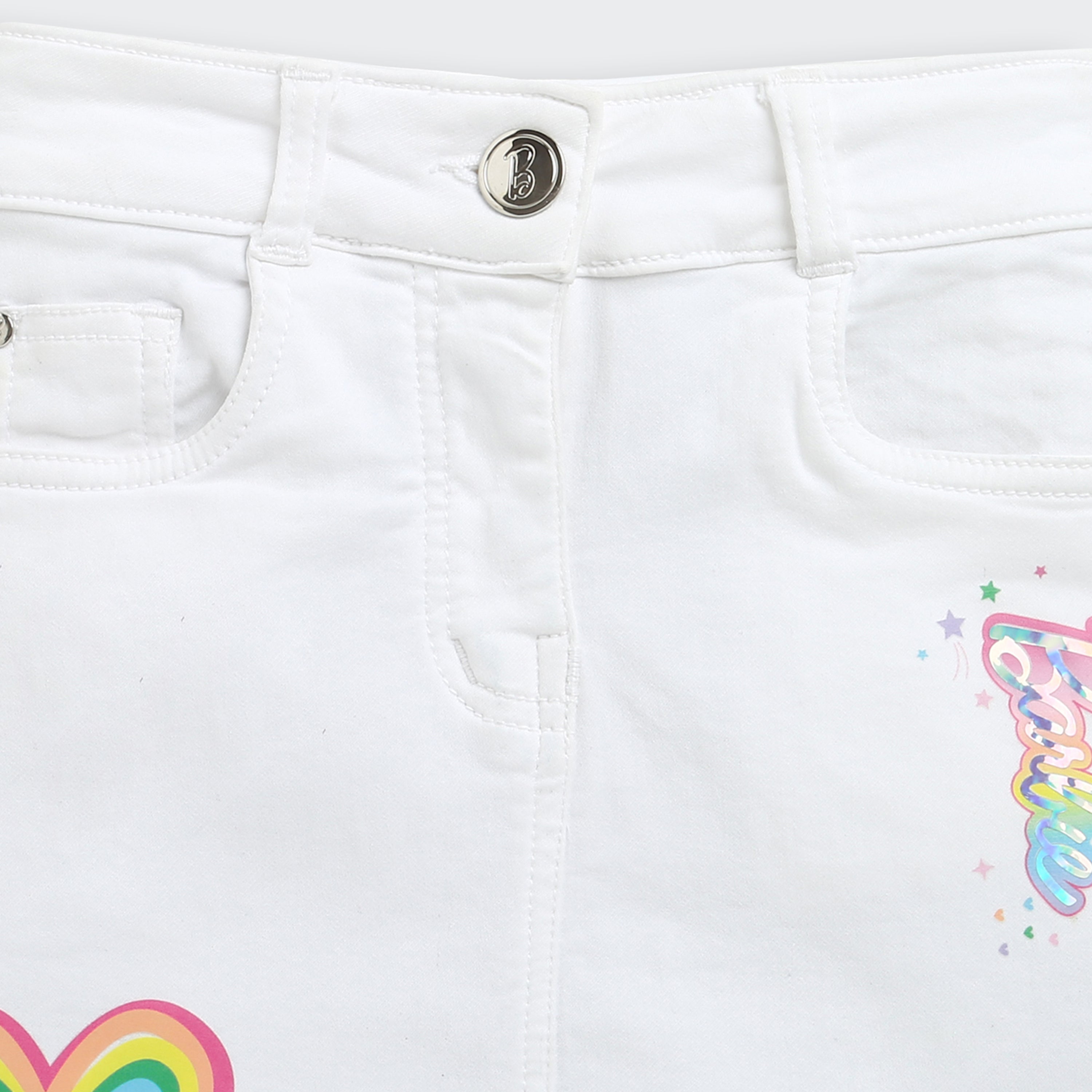 Barbie Girls Off-White Denim Skirt BAS703