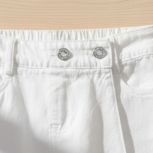 Barbie White Cotton Skort with Embroidered Patch BAS713