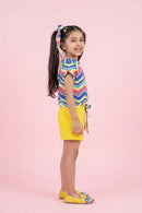Barbie Multicolor Top & Shorts Set BASET302