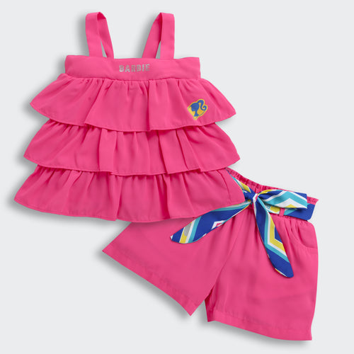 Barbie Ruffle Top & Shorts Set BASET308