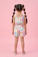 Multi-Color Floral Jumpsuit BASET311