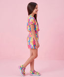 Multi-Color Printed Co-ord Set BASET319
