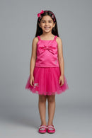 Barbie Hot Pink Net Dress BASET322