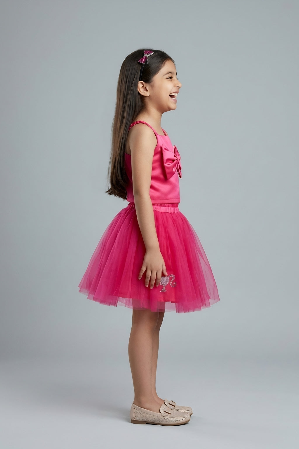 Barbie Hot Pink Net Dress BASET322