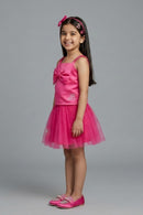 Barbie Hot Pink Net Dress BASET322