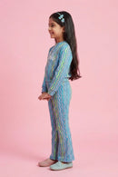 Barbie Rainbow Print Girls Pant Set BASET347