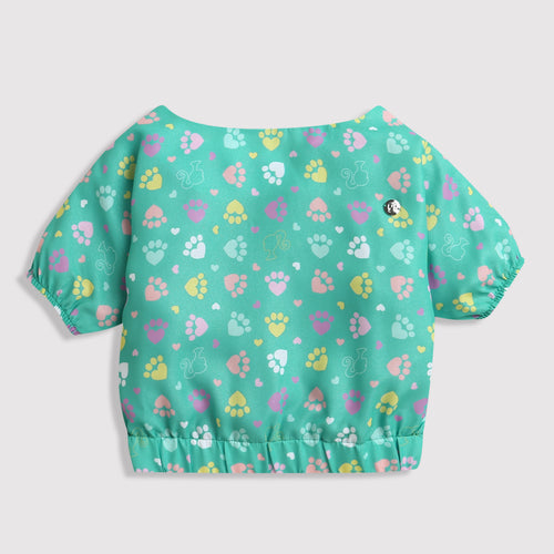 Mint Polka Co-ord Set BASET359
