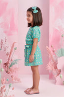 Mint Polka Co-ord Set BASET359