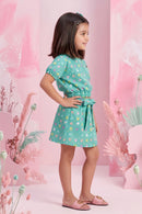 Mint Polka Co-ord Set BASET359