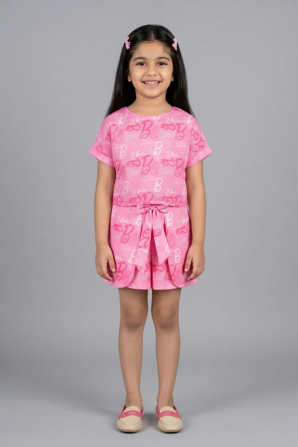 Barbie Pink Abstract Co-ord Set BASET375
