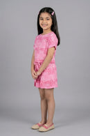 Barbie Pink Abstract Co-ord Set BASET375
