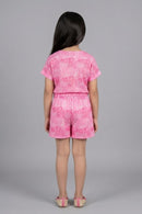 Barbie Pink Abstract Co-ord Set BASET375
