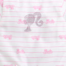 White Barbie Print Co-ord Set – Lounge & Travel Wear