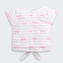 White Barbie Print Co-ord Set – Lounge & Travel Wear