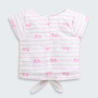 White Barbie Print Co-ord Set – Lounge & Travel Wear