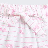 White Barbie Print Co-ord Set – Lounge & Travel Wear