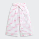 White Barbie Print Co-ord Set – Lounge & Travel Wear