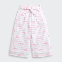 White Barbie Print Co-ord Set – Lounge & Travel Wear