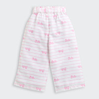 White Barbie Print Co-ord Set – Lounge & Travel Wear