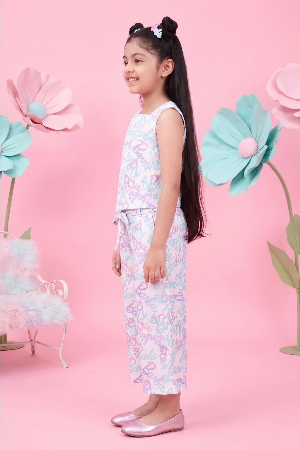 Barbie Pastel Printed Jumpsuit BASET377