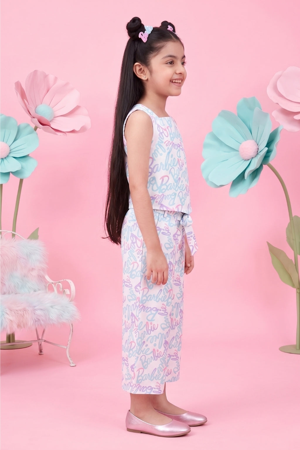 Barbie Pastel Printed Jumpsuit BASET377