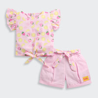 Barbie Pink Fruits Printed Top & | Trendy Girls Outfit Online | Kids