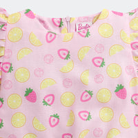 Barbie Pink Fruits Printed Top & | Trendy Girls Outfit Online | Kids