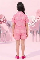 Pink Printed Shirt Co-ord Set BASET389