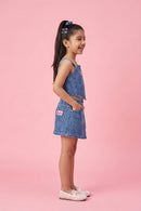 Blue Abstract Playsuit BASET391