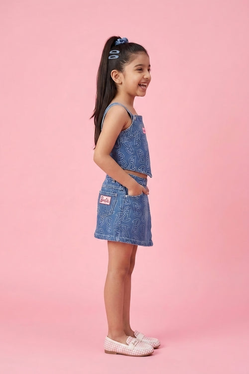 Blue Abstract Playsuit BASET391