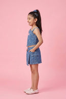 Blue Abstract Playsuit BASET391
