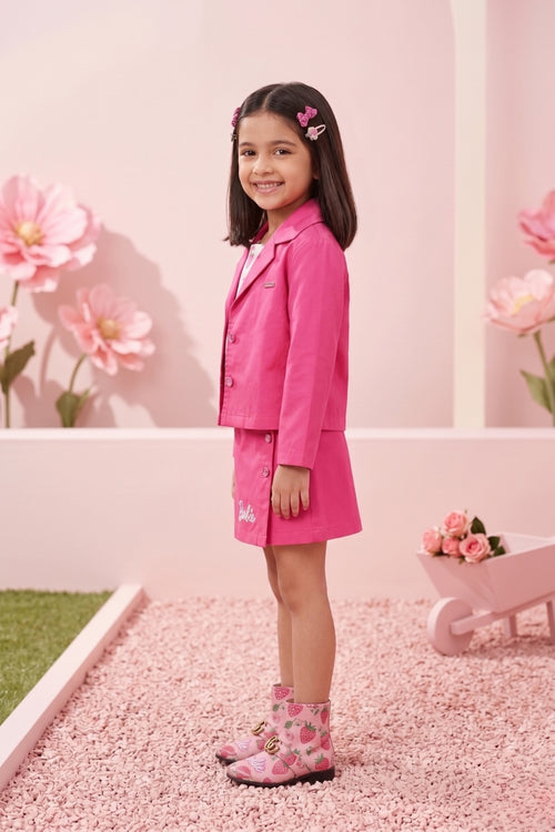 Barbie Hot Pink Blazer & Skirt Set BASET414