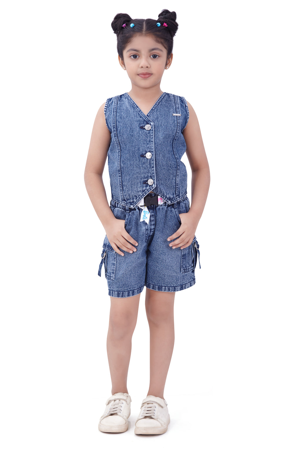 Barbie Navy Blue Buttoned Co-ord Set BASET420