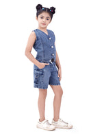 Navy Blue Buttoned Co-ord Set – Cool Casual Barbie Style