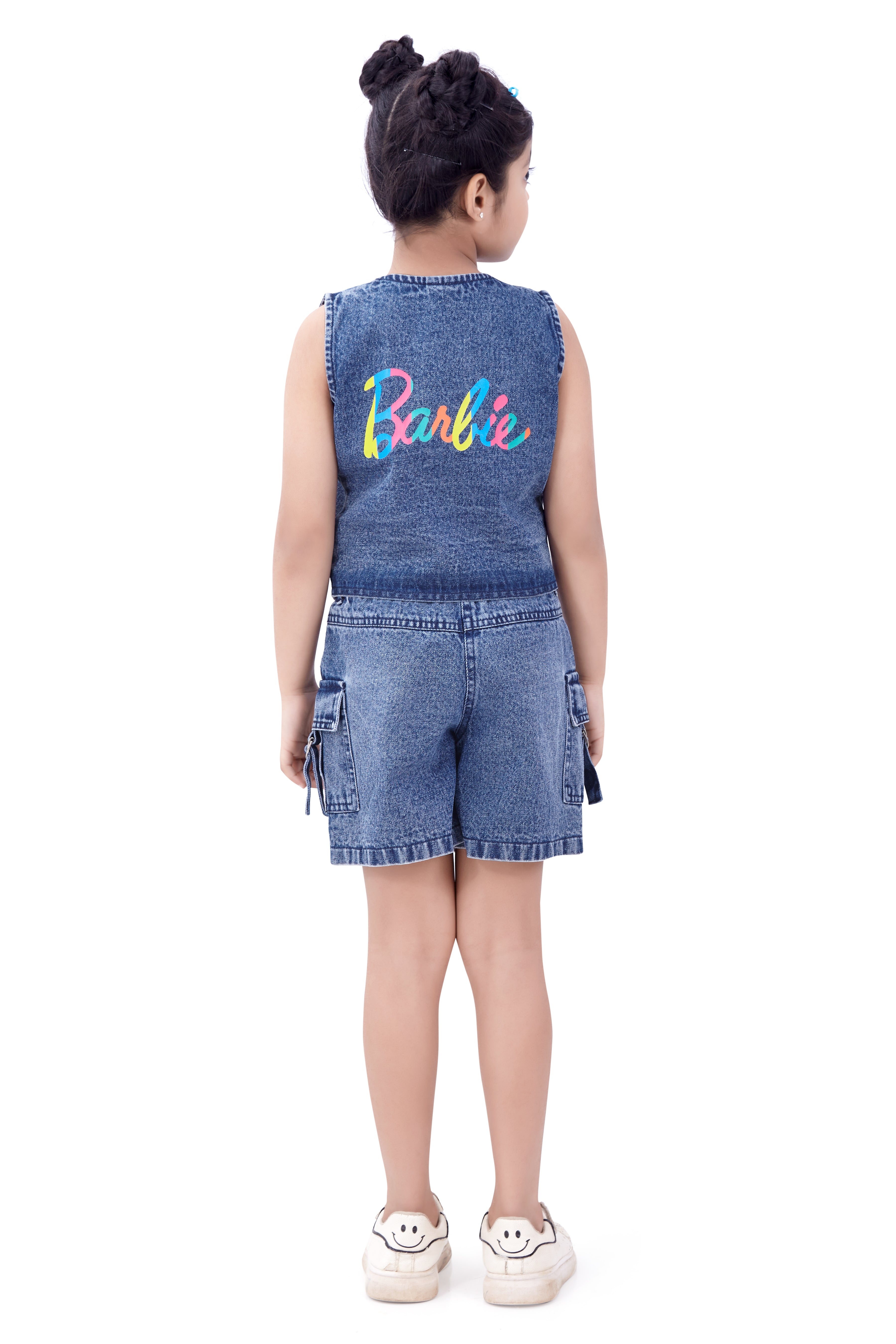 Navy Blue Buttoned Co-ord Set – Cool Casual Barbie Style
