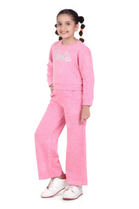 Barbie Girls Pink Co-ord Set – Stylish Winter Casual Wear