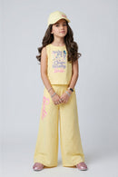 Barbie Girls Light Lemon Sleeveless Co-ord Set BASET512