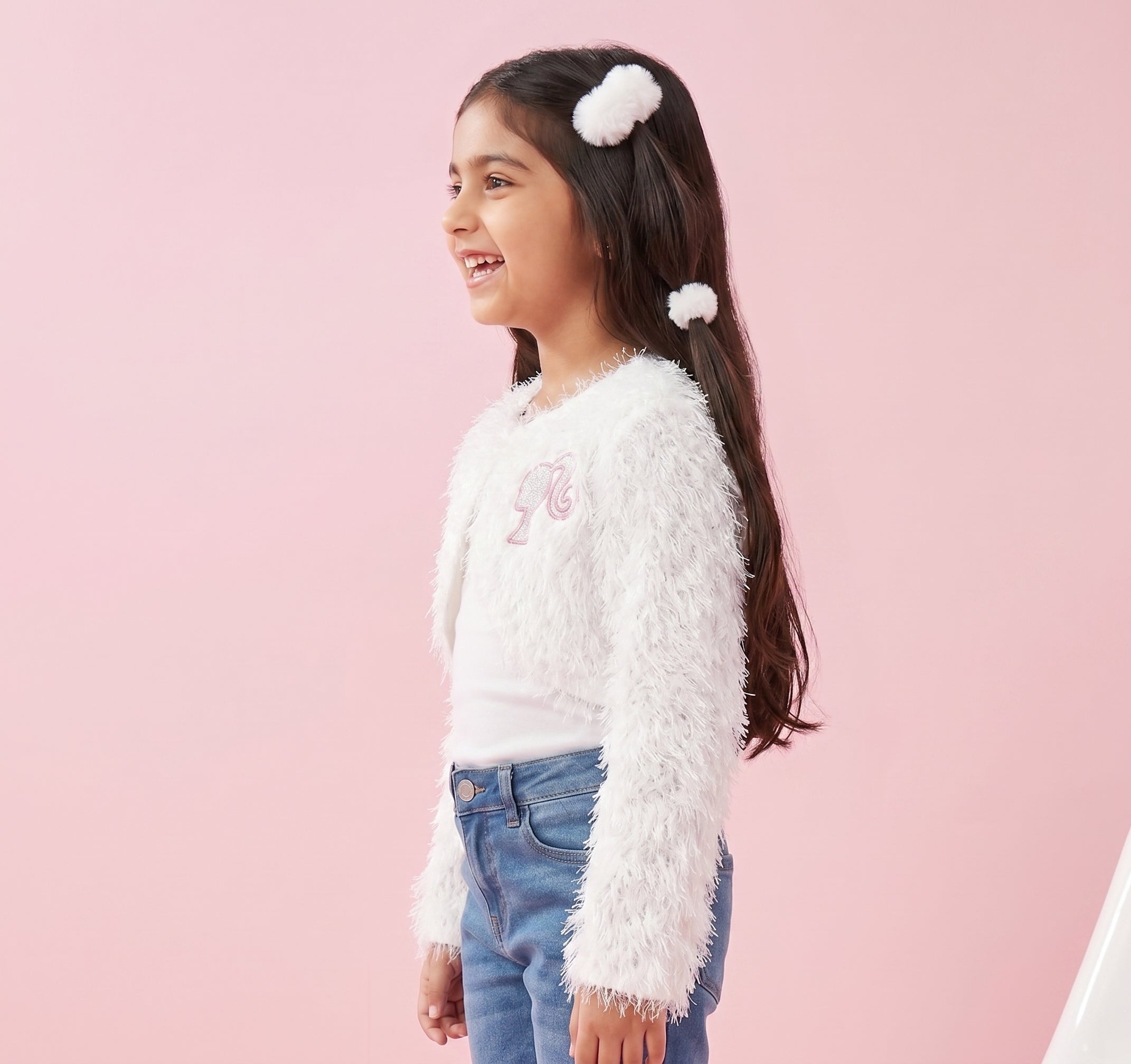 Barbie White Fur Shrug BASH100