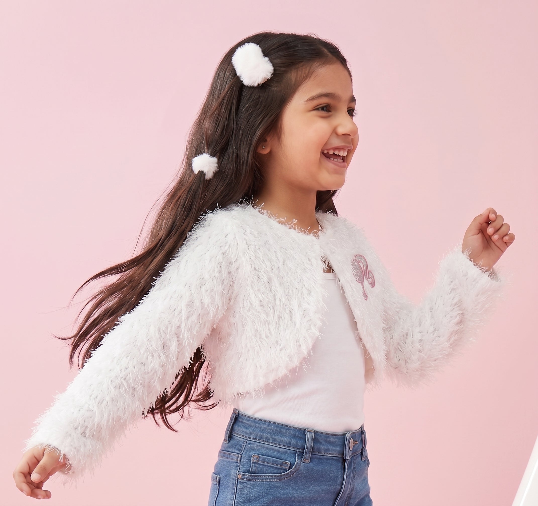 Barbie White Fur Shrug BASH100